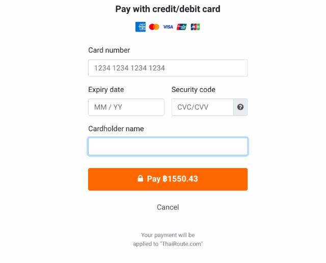 タイトル :『 【チェンマイ】タイのバスを予約する』見出し:『 VISA/MASTERで支払う』関連する重要なキーワード important!:『タイのバス予約サイトは12goやbaolauが知られていますがどちらもウドンターニからチェンマイまでのバスが少ないのでバス会社サイトから直接予約を入れてみました』画像の説明文 :ここでクレジットにチェックを入れるのですが、もし画面が切り替わらない時にはメールから支払うようになっているかも知れませんセキュリティチェックでカード会社が所有者の同意を得る事例も多くなっていますのでPhetprasert(Bus X)は数時間の猶予時間を設けていますこのような画面になればVISA/MZSTERカードで支払い可能になります