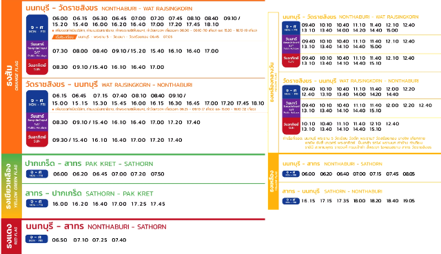 Sub_title: バンコク 水上バス　時刻表| tag : | 画像説明 : _バンコク 水上バス　時刻表_バンコク 水上バスの時刻表(2025/12更新）